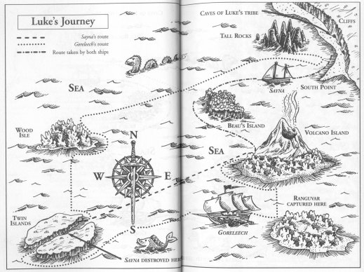 Map of Luke's Journey