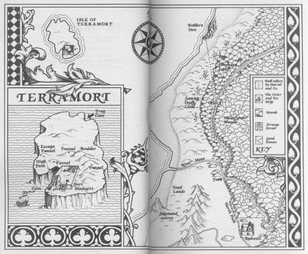 Map of Mossflower Country & Terramort