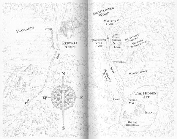 Map of Mossflower Country & Redwall