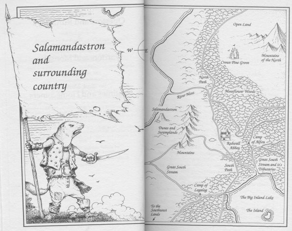 Map of Salamandastron & Surrounding Country