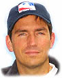 Mr Caviezel wearing the Indy 500 driver&rsquo;s cap