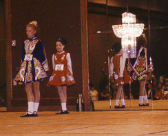 Photo of me onstage (red dress)