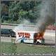 van on fire