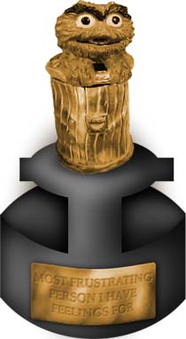 See?  It's an Oscar!  I made it myself, just for you!  Took like an hour...
