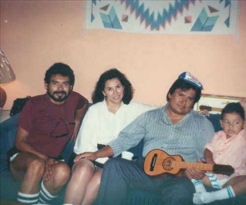 Me & Just One Of My Texas Cousins With His Lady And Kid.