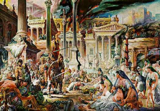 Alarik sacks Rome (artist unknown)