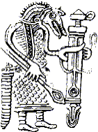 Wolfwarrior on the swordsheath of Gutenstein