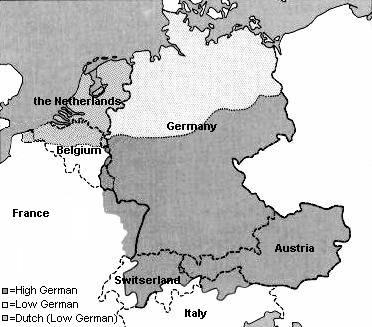 High and Low German language