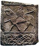 Germanic knight on horseback, 400 AD