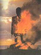 Modern reconstruction of a Celtic sacrificial fire