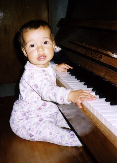 Another budding pianist. Another pianist.