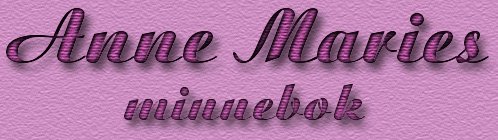 Anne Marie B�hmers minnebok