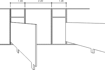 A castilharia ordena o layout