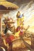 Krishna y Arjuna en batalla