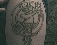 my tattoo .. family crest ... right deltoid ... "If I Can"
