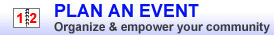 Organize and empower your community by organizing an event