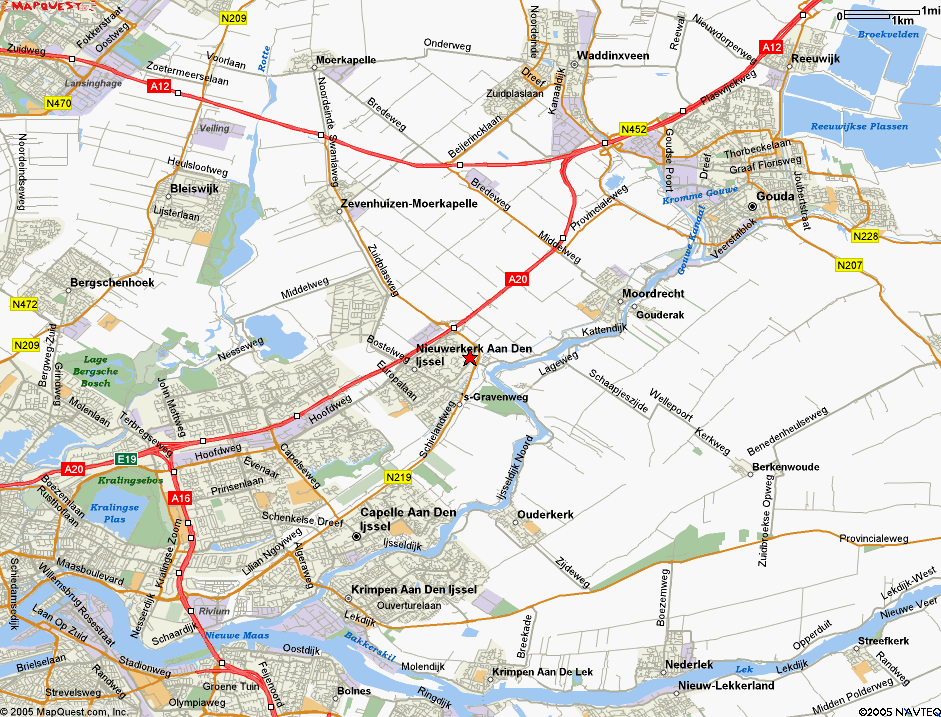 Where I live - Map of North and South Holland
