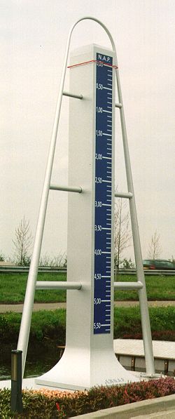 Monument at the lowest point of the Netherlands