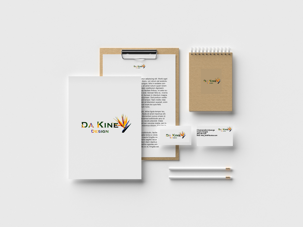 Stationary Mockup Da Kine Designs