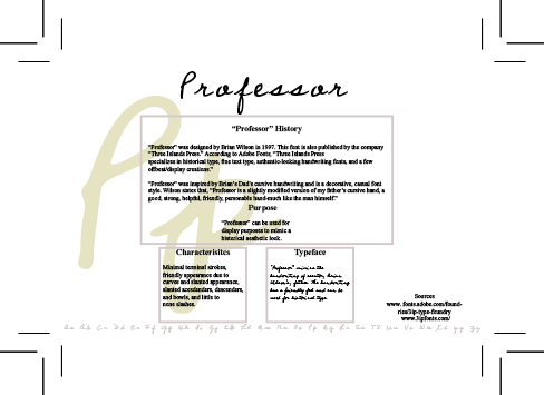 Homage to a Font