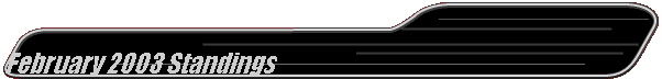 February 2003 Standings