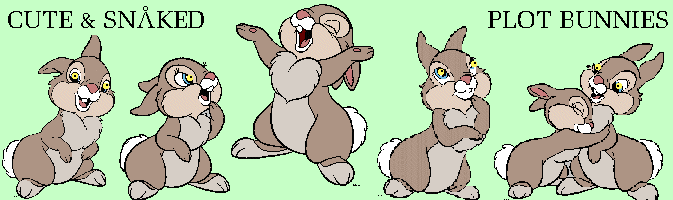 cute snaked plot bunnies