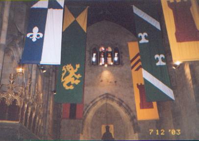 Banners in the Great Hall