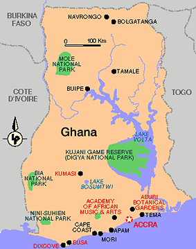 Map of Ghana