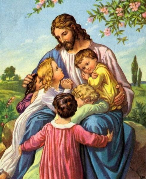 Nuestro Se&ntilde;or con ni&ntilde;os