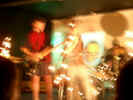 The Repomen lightshow at the Grapes single launch.