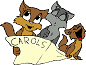 cats singing Christmas carols