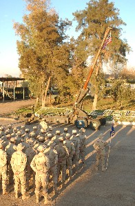Click to see a larger picture of their retreat ceremony