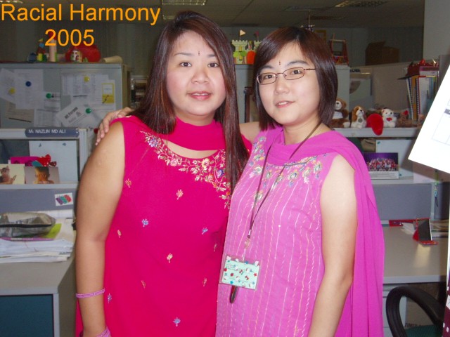 Ms Tang & Mrs Long in their Punjabi Suits