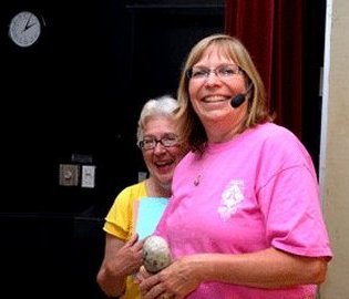 Thelma the Cruise Director and Laura the Cruise Manager, photo by Bob Stephens