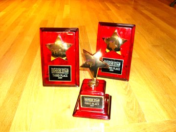 Trophies for Chartwell 's 2009 Senior Star Regional Competition Event held at Square One Older Adult Centre 18 June 2009