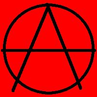 Black on red anarchy