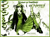 Hermione and Crookshanks