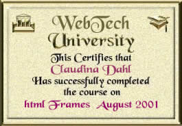 WTU Frames Diploma