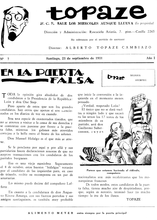 Editorial N&ordm; 7 de Topaze