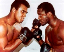 Muhammad Al� y Joe Frazier.