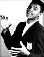 Cassius Clay, medalla de oro de los semipesados en los juegos de Roma 1960.