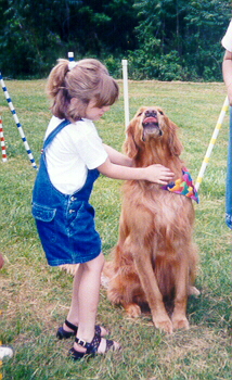 Brooklyn and Jake, the proper way to pet a dog.