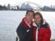 in front of sydney opera house - now if only his eyes were open!