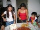 The bride cuts the cake.. the bride cuts the cake.. hey ho a merry-oh the bride cuts the cake...