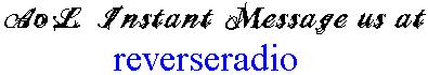AOL Instant Messanger Screen Name
