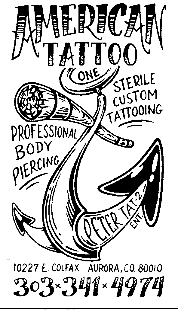 American Tattoo One Business Card Logo