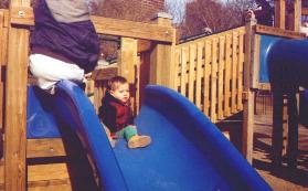 Jeremy at the Play Area in the Boston Common in 1997