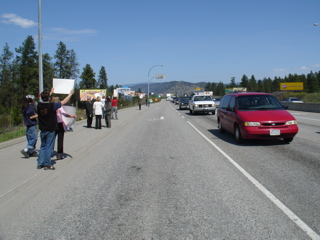 ALONG HWY 97 (rush hour)