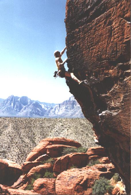 Fear and Loathing in Las Vegas, 5.12b/c, Red Rocks, Nevada.