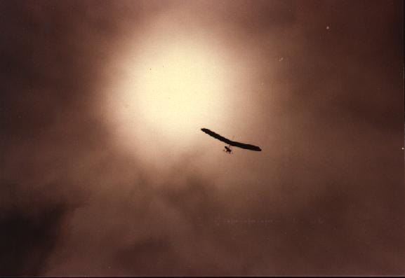 Hang gliding-Sandia Crest, Albuquerque, New Mexico. 1981